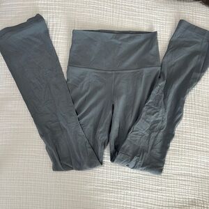Lululemon Athletica Ribbed Gray /blue Leggings